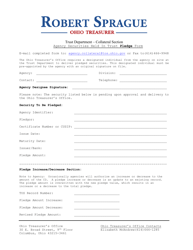 Document preview: Agency Securities Held in Trust Pledge Form - Ohio
