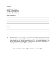 Trustee Agreement for Securities Pledged as Collateral to the State Treasurer of Ohio - Ohio, Page 6