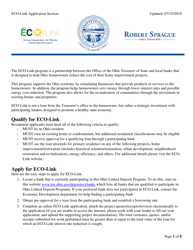 Document preview: Eco-Link Application - Ohio