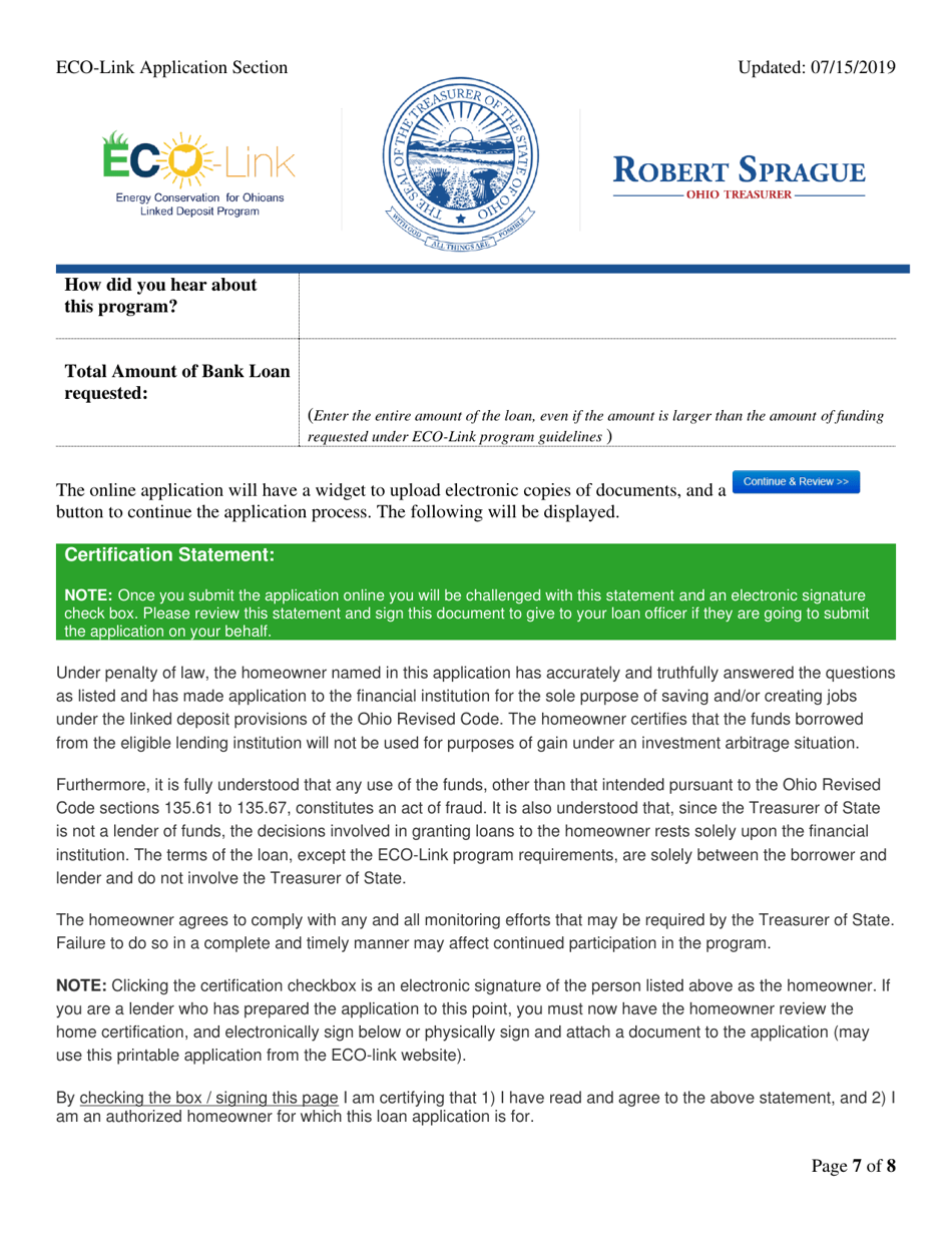 Eco-Link Application - Ohio, Page 7