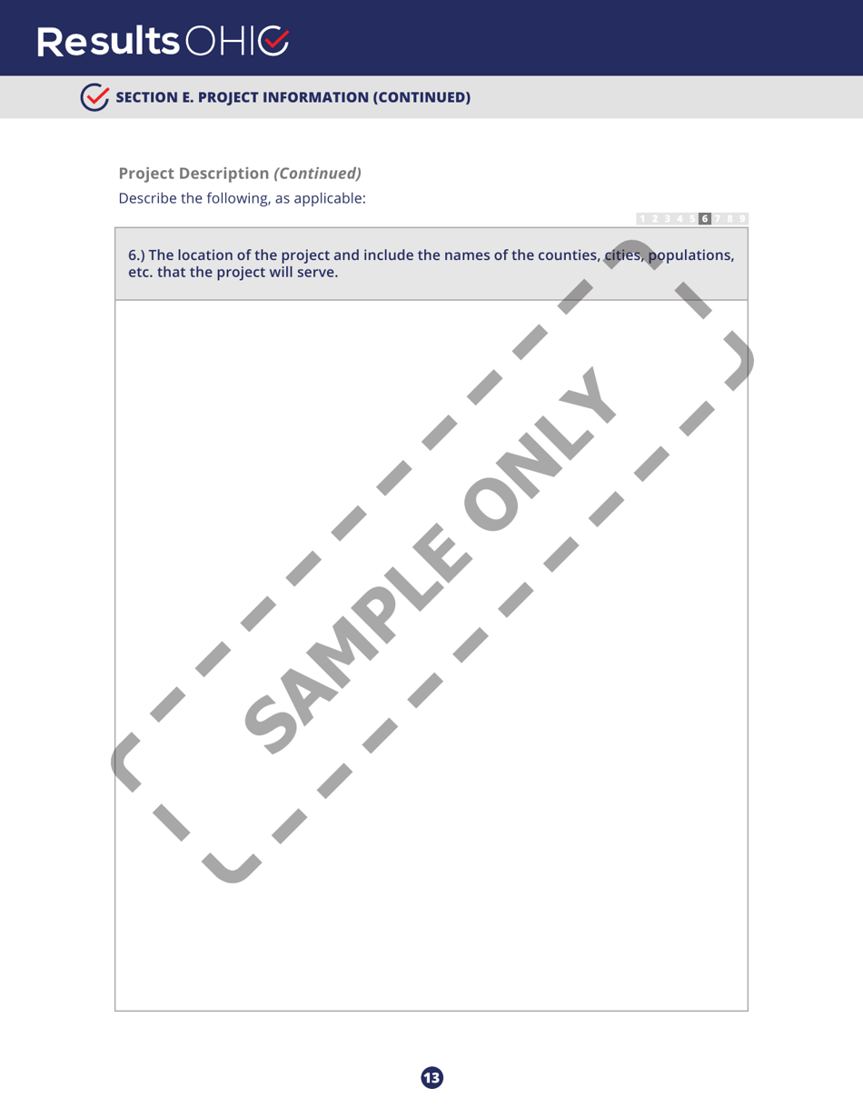 Resultsohio Application - Sample - Ohio, Page 13