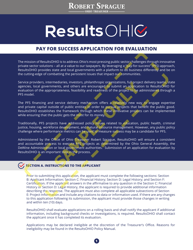 Resultsohio Application - Sample - Ohio