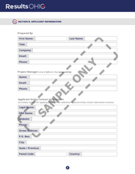 Resultsohio Application - Sample - Ohio, Page 2