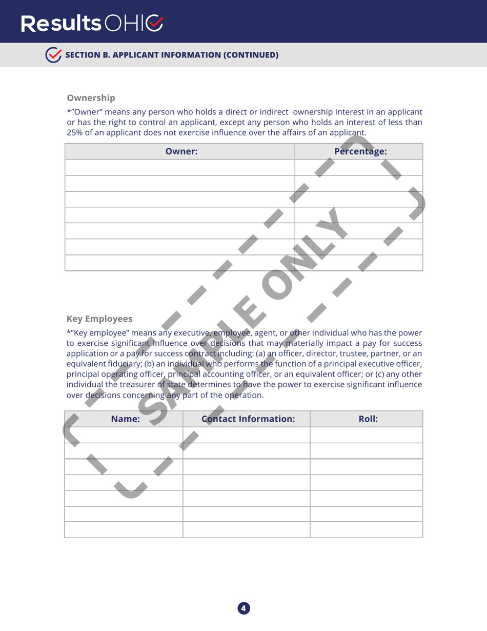 Resultsohio Application - Sample - Ohio, Page 4