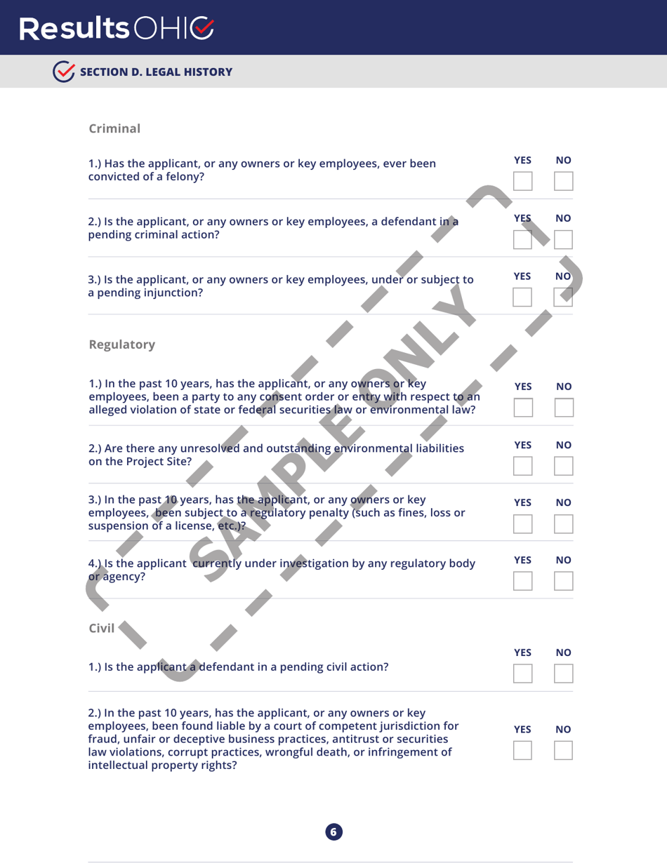 Resultsohio Application - Sample - Ohio, Page 6