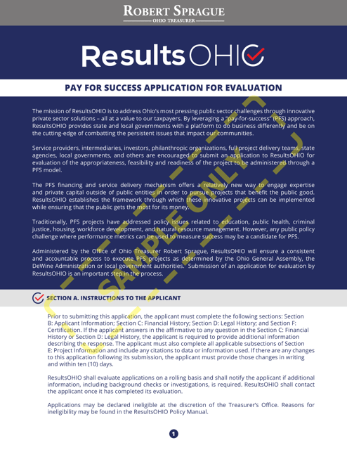 Resultsohio Application - Sample - Ohio Download Pdf