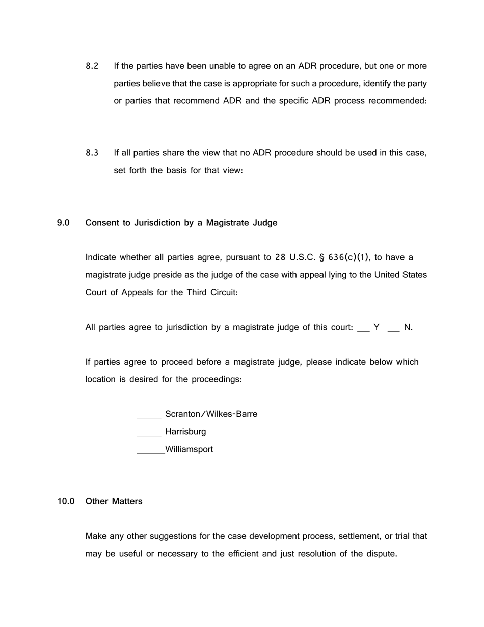 Joint Case Management Plan - Pennsylvania, Page 12