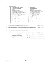 Form PF-33625 Application for Ace Express Non Profit Organization Management Indemnity Package - Texas, Page 2