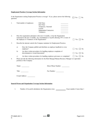 Form PF-33625 Application for Ace Express Non Profit Organization Management Indemnity Package - Texas, Page 6