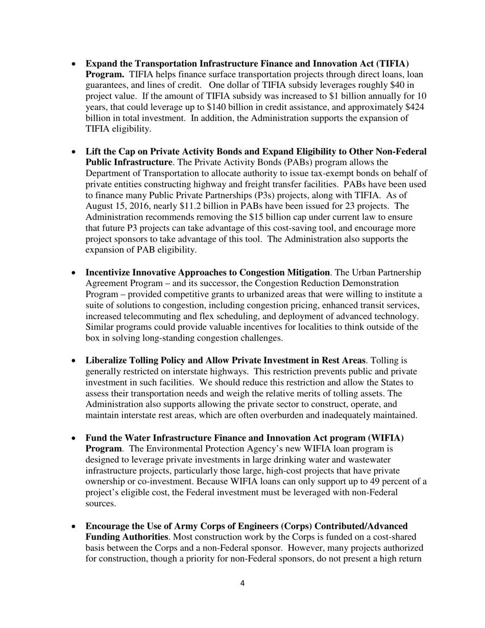 Fact Sheet 2018 Budget: Infrastructure Initiative, Page 4