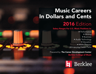 Document preview: Music Careers in Dollars and Cents 2016 - Berklee College of Music