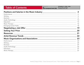 Music Careers in Dollars and Cents 2016 - Berklee College of Music, Page 2
