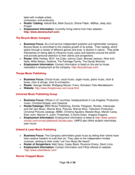 Industry Contacts and Career Resources for Music Production &amp; Recording Arts Majors, Page 16