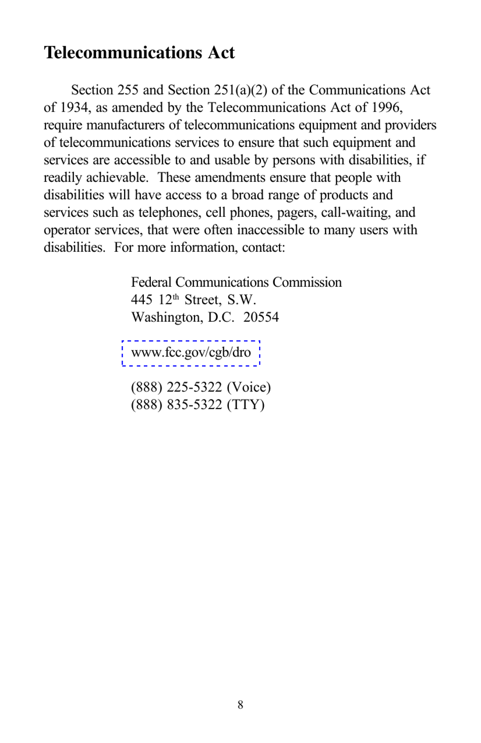 A Guide to Disability Rights Laws, Page 10