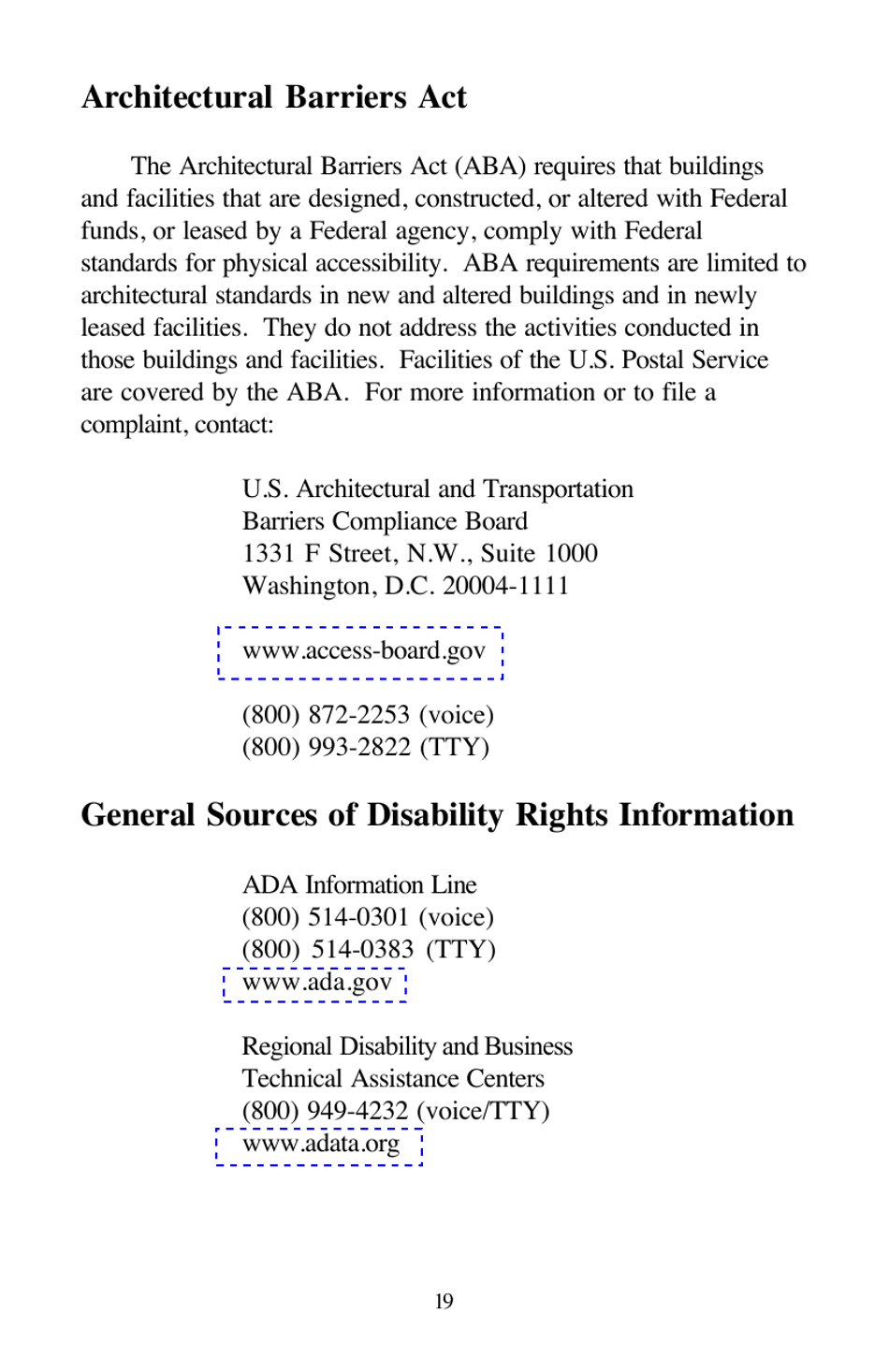 A Guide to Disability Rights Laws, Page 21