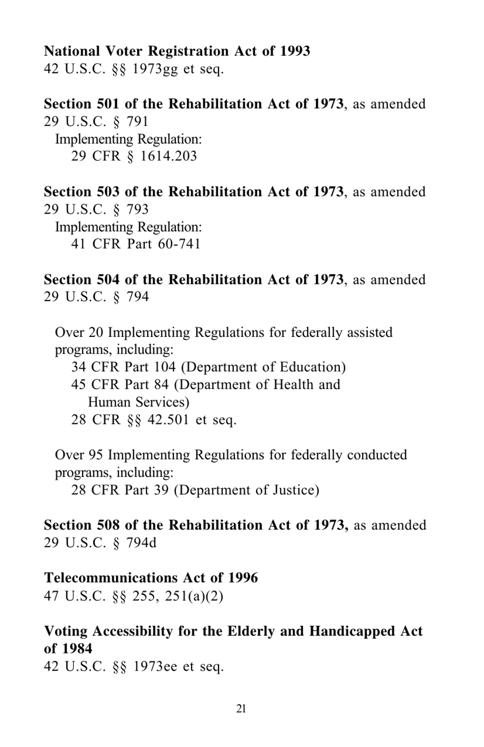 A Guide to Disability Rights Laws, Page 23