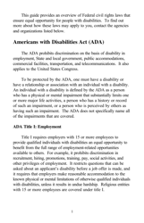 A Guide to Disability Rights Laws, Page 3