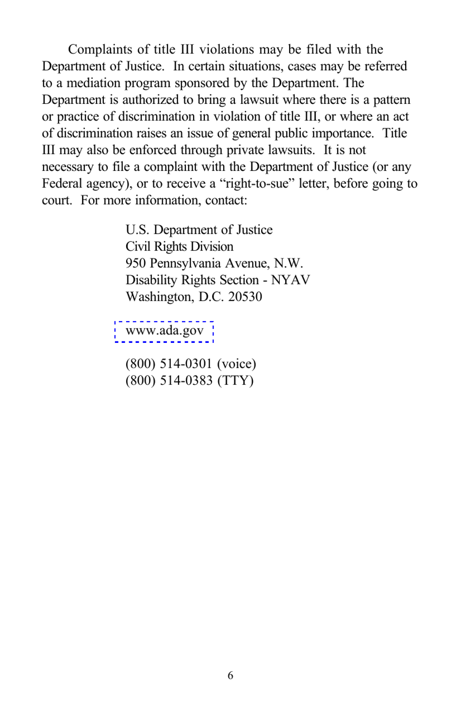 A Guide to Disability Rights Laws, Page 8