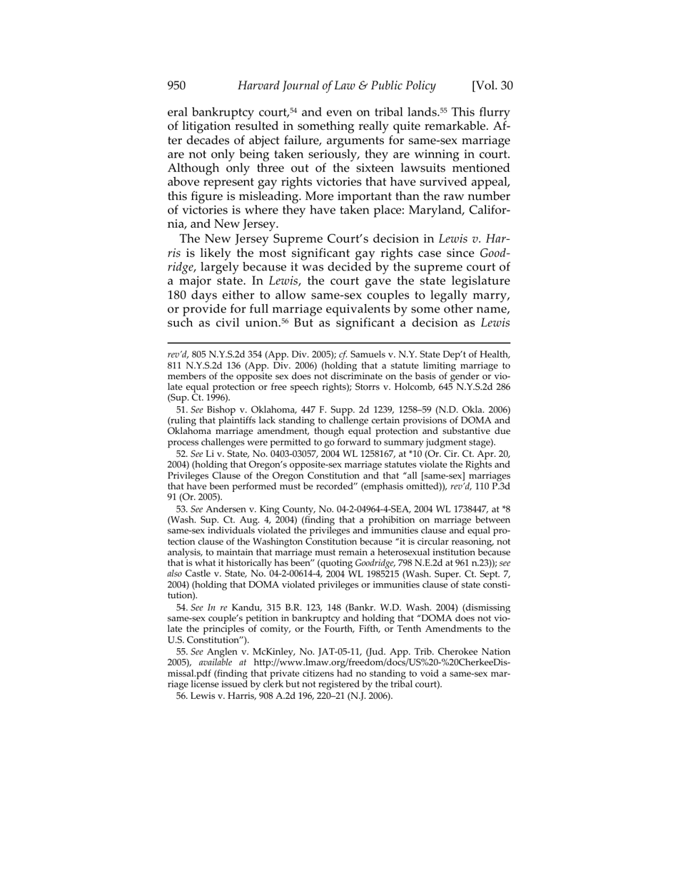 Or for Poorer? How Same-sex Marriage Threatens Religious Liberty - Roger Severino, Harvard Journal of Law  Public Policy, Page 12