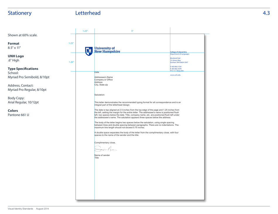 Visual Identity Standards Guide - University of New Hampshire, Page 18