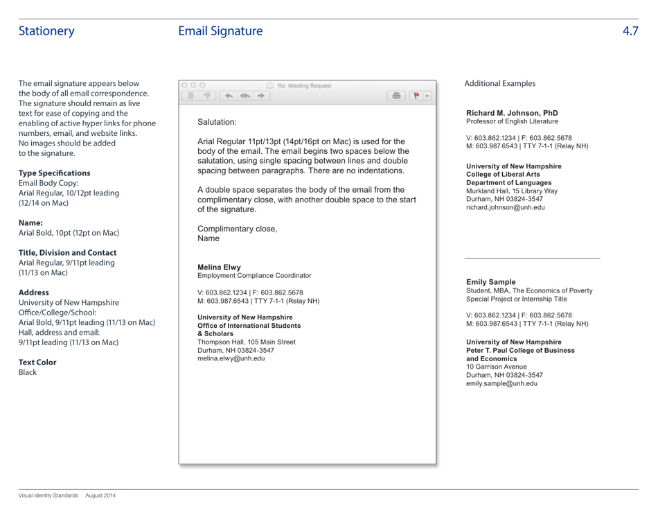 Visual Identity Standards Guide - University of New Hampshire, Page 22
