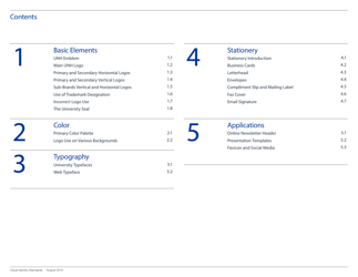 Visual Identity Standards Guide - University of New Hampshire, Page 3