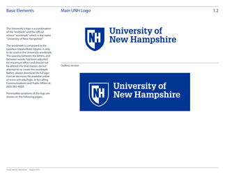 Visual Identity Standards Guide - University of New Hampshire, Page 5