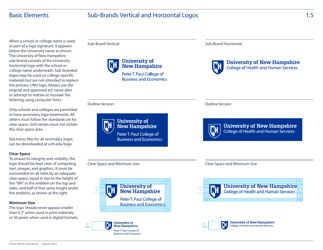 Visual Identity Standards Guide - University of New Hampshire, Page 8