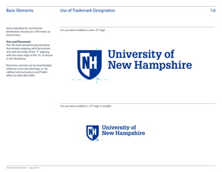 Visual Identity Standards Guide - University of New Hampshire, Page 9