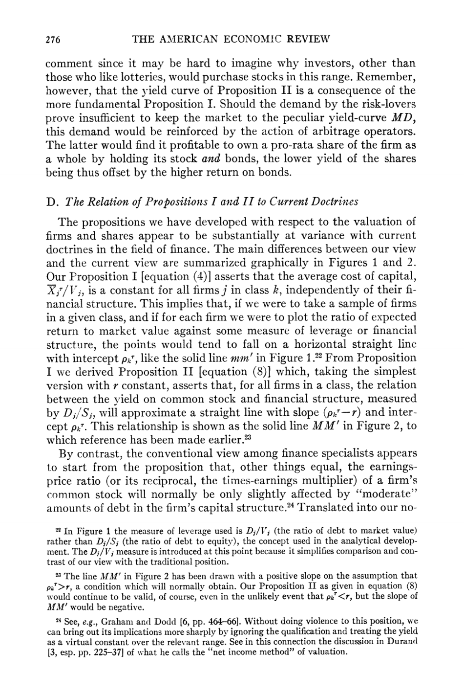 The Cost of Capital, Corporation Finance and the Theory of Investment - Franco Modigliani, Merton H. Miller, American Economic Review, Page 17