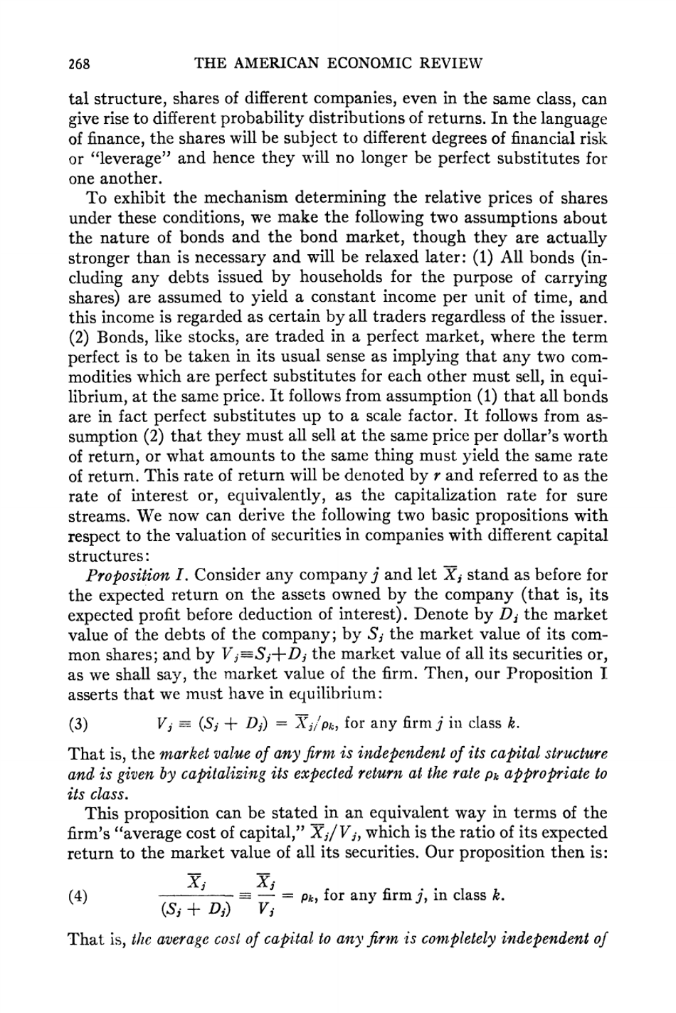 The Cost of Capital, Corporation Finance and the Theory of Investment - Franco Modigliani, Merton H. Miller, American Economic Review, Page 9