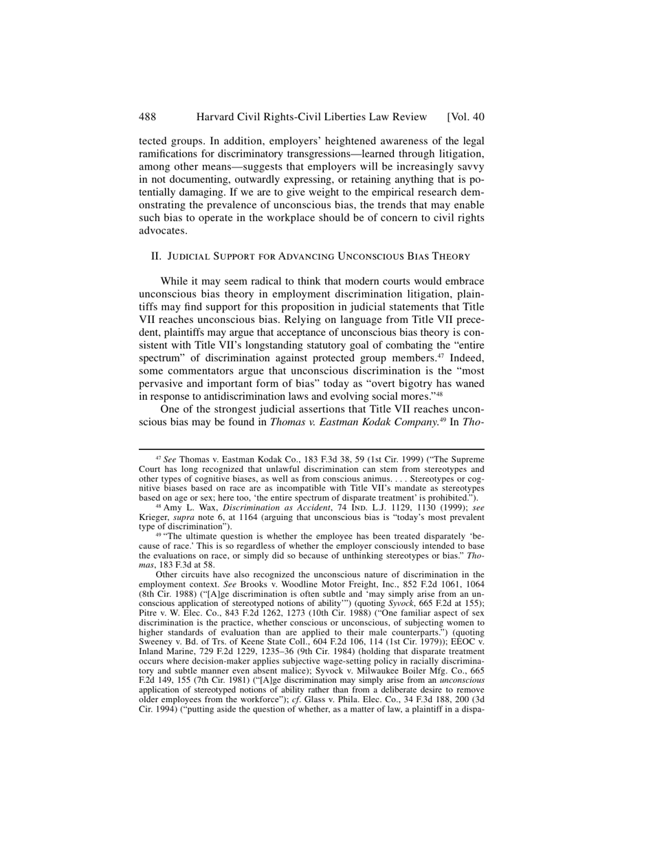 Unconscious Bias Theory in Employment Discrimination Litigation - Audrey J. Lee, Harvard Civil Rights-Civil Liberties Law Review, Page 8