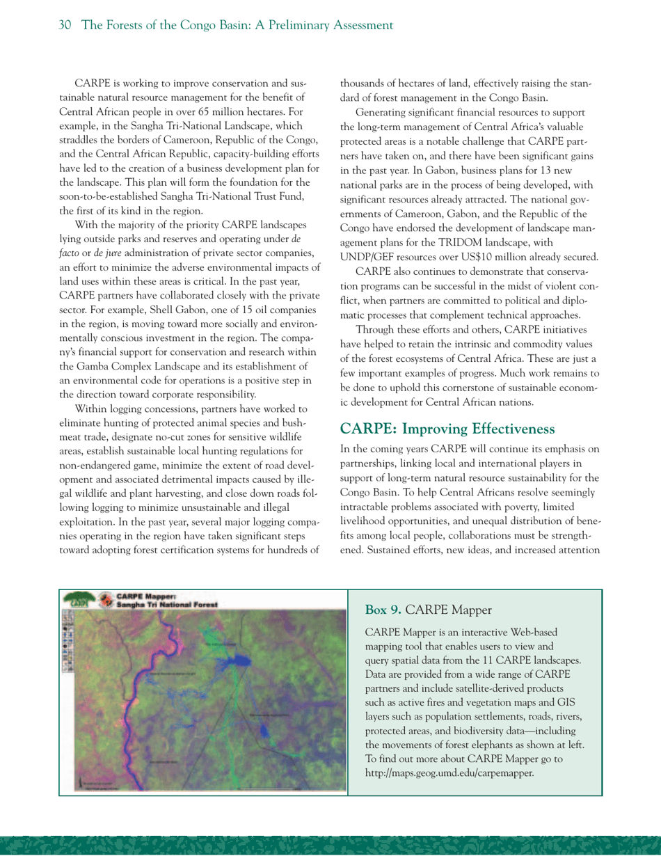 The Forests of the Congo Basin: a Preliminary Assessment, Page 34