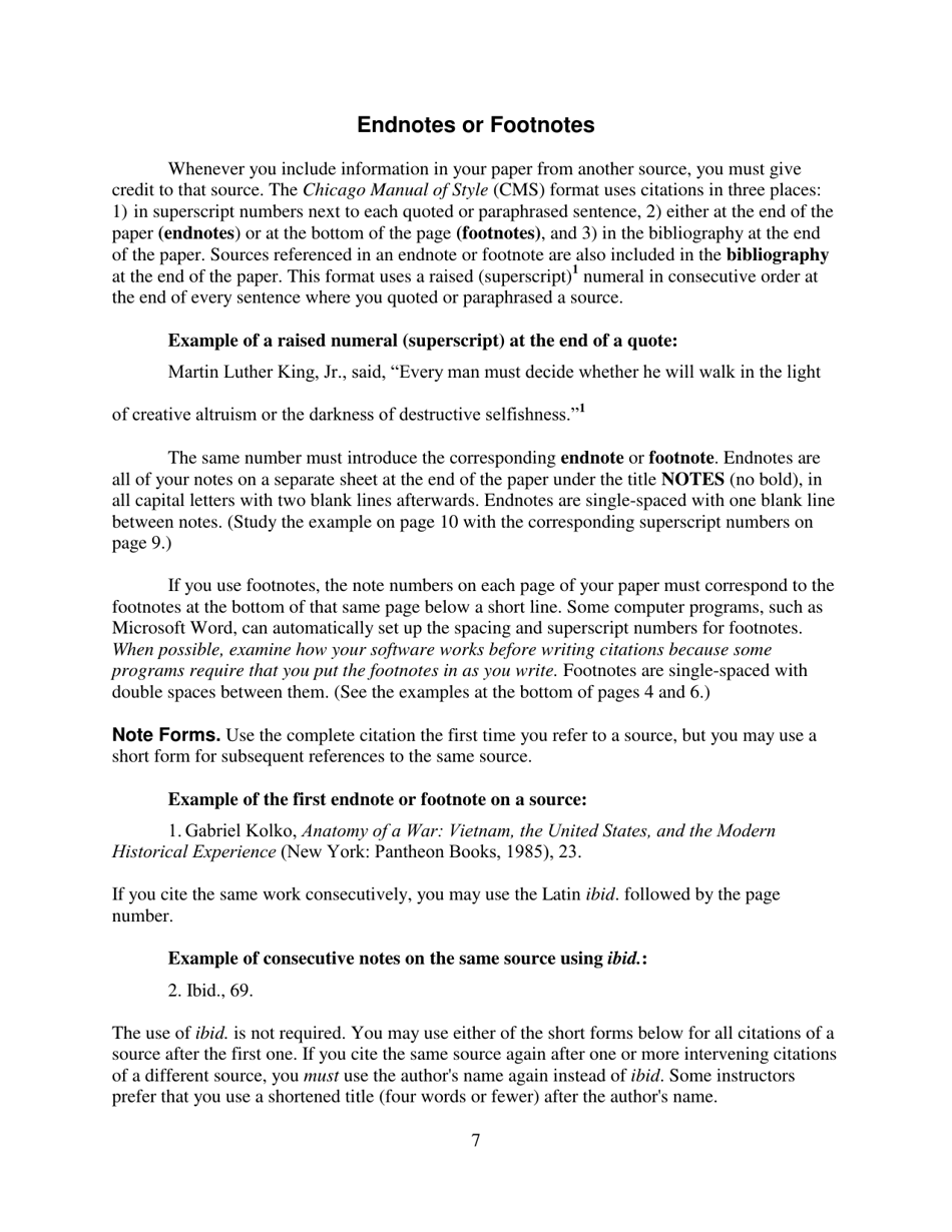 Term Paper Handbook for Chicago (Turabian) Style - Sierra College, Page 9