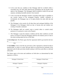 Mortgage Agreement Template, Page 2