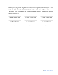 Co-tenancy Agreement Template - Sixteen Points, Page 4