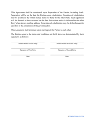 &quot;Cohabitation Agreement Template&quot;, Page 5