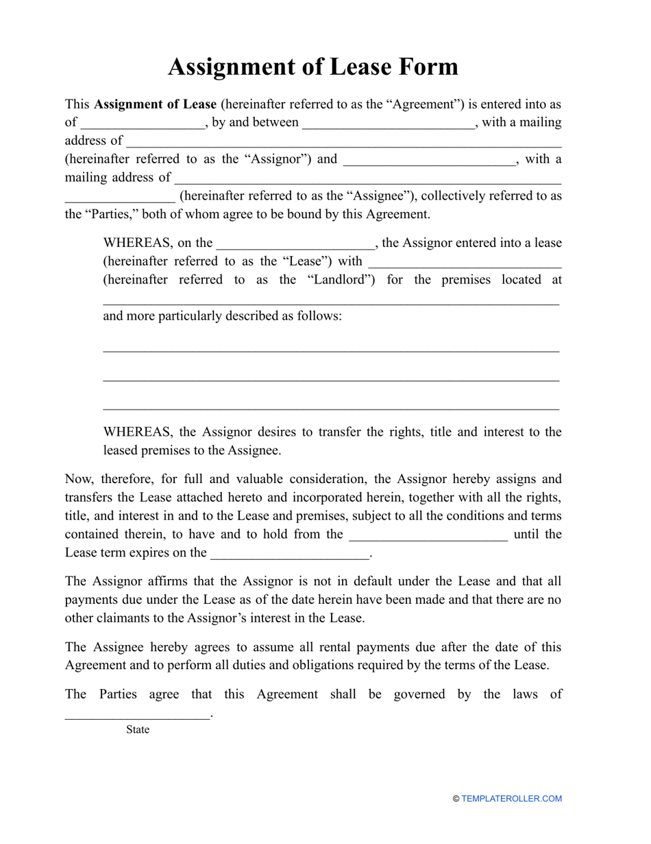 absolute assignment of leases and rents