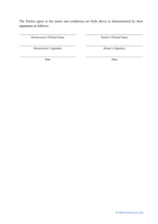 Room Rental Agreement Template - Nine Points, Page 4