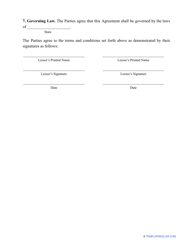 Parking Lease Agreement Template, Page 2