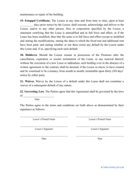 Office Space Lease Agreement Template, Page 11