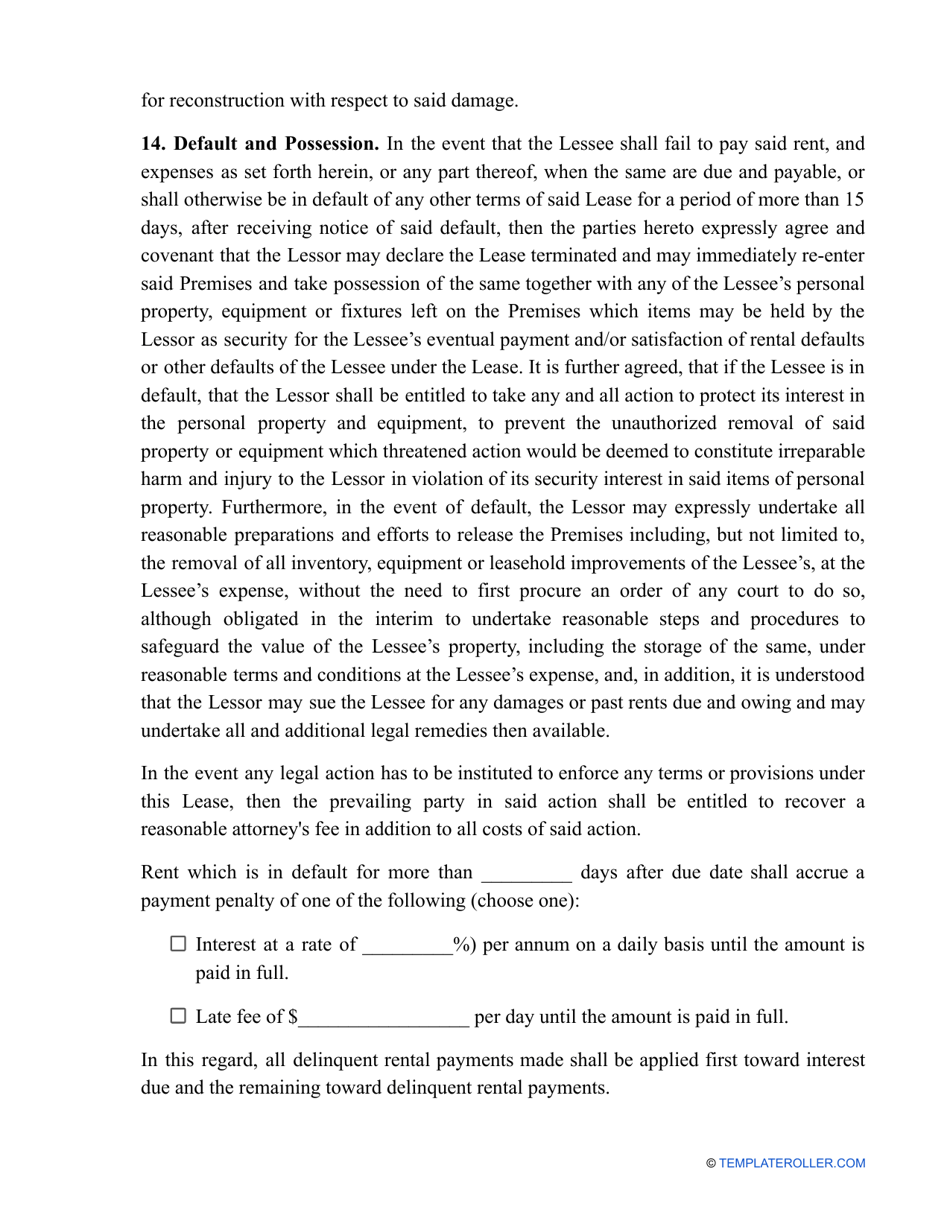 Office Space Lease Agreement Template, Page 8