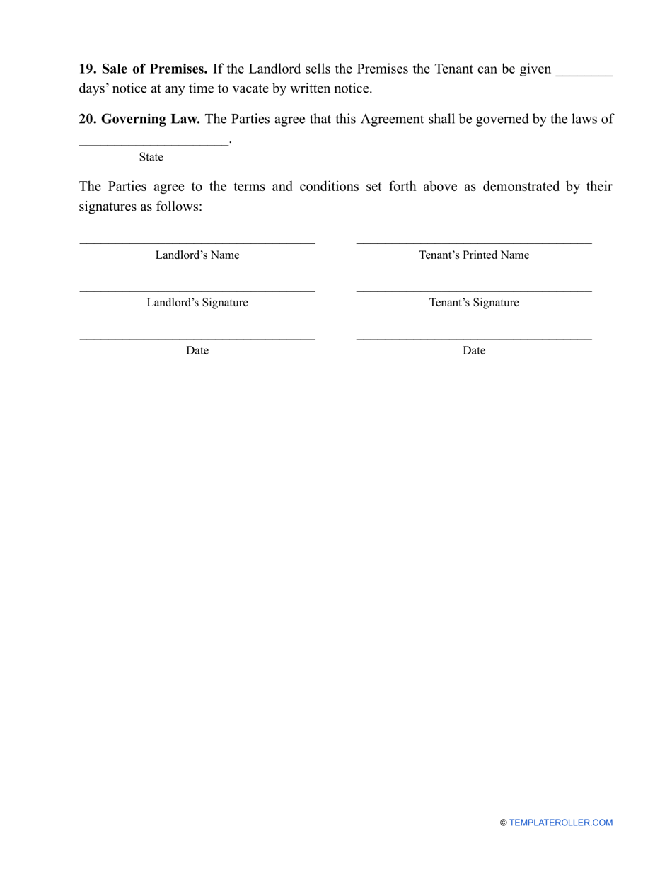 Condominium Lease Agreement Template, Page 5