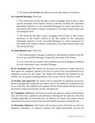 &quot;Land Lease Agreement Template&quot; - Arizona, Page 5