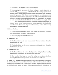 Land Rental Agreement Template - Indiana, Page 3