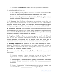 Land Rental Agreement Template - Indiana, Page 5