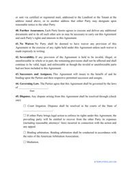 Land Rental Agreement Template - New Mexico, Page 9