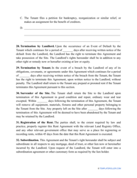 Land Rental Agreement Template - New York, Page 7