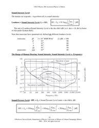 The Human Ear - Hearing, Sound Intensity and Loudness Levels - University of Illinois at Urbana-Champaign, Page 18