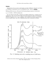 The Human Ear - Hearing, Sound Intensity and Loudness Levels - University of Illinois at Urbana-Champaign, Page 27
